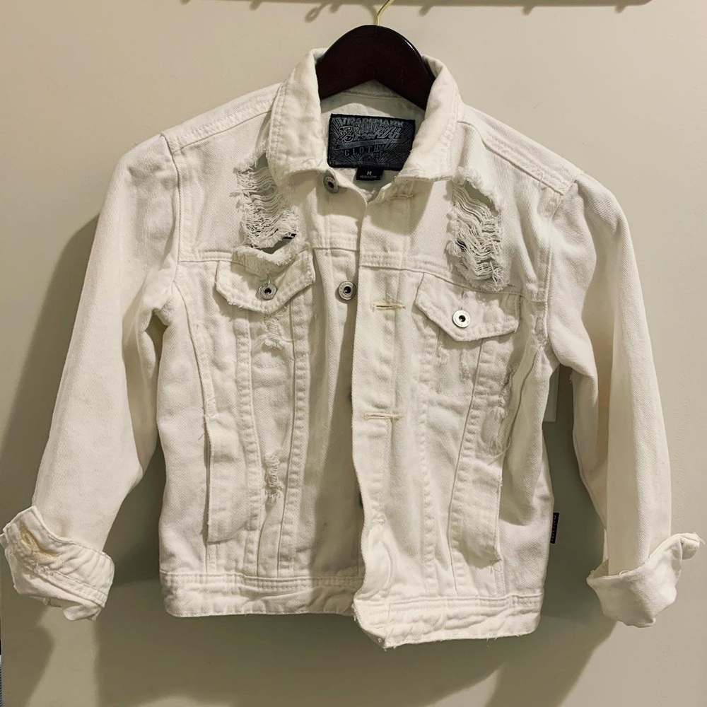 White Jean jacket
